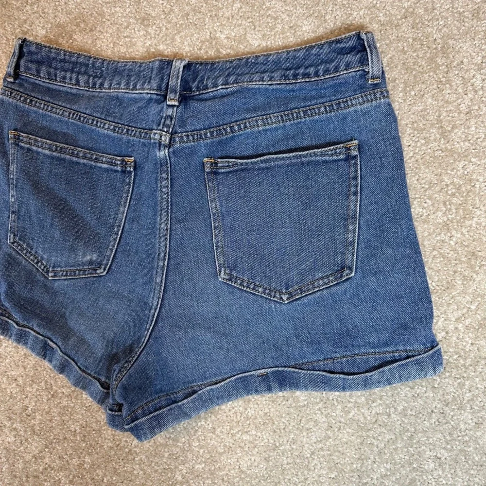 PacSun Mom Jean Shorts Button Fly Blue Denim High Waist Womens‎ Size 26 - Picture 5 of 5